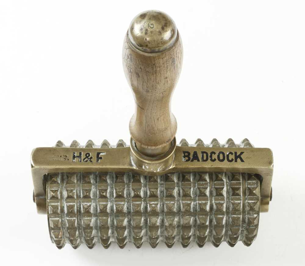 A brass concrete roller marked H & F BADCOCK , also Gilchrist Glasgow G++ - Image 2 of 3