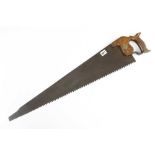 An early 28" crosscut saw by F BRITTAIN Ne Plus Ultra Sheffield with Crown over 2 1/2 TPI G