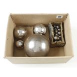44 steel balls from 1/2" diameter to 5" purpose unknown G