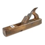 An early 12" gutter plane by GREEN with P. Law round topped iron G-