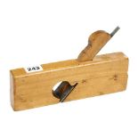 A skew mouth boxwood rebate plane 9" x 1" G