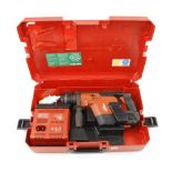 A HILTI TE5A cordless hammer drill in orig case 110v (battery not guaranteed) G