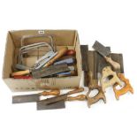 A box of small saws, some light rust G