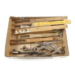 Five expansive bits in orig boxes and other tools G