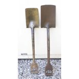 A Sparenought spade by SKELTON and another similar G+