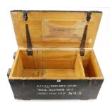 A pine box 32" x 17" x 14" G+