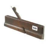 A very rare 10 1/2" moulding plane by ELLIS WRIGHT with "This is Ellis Wright Make" struck on the