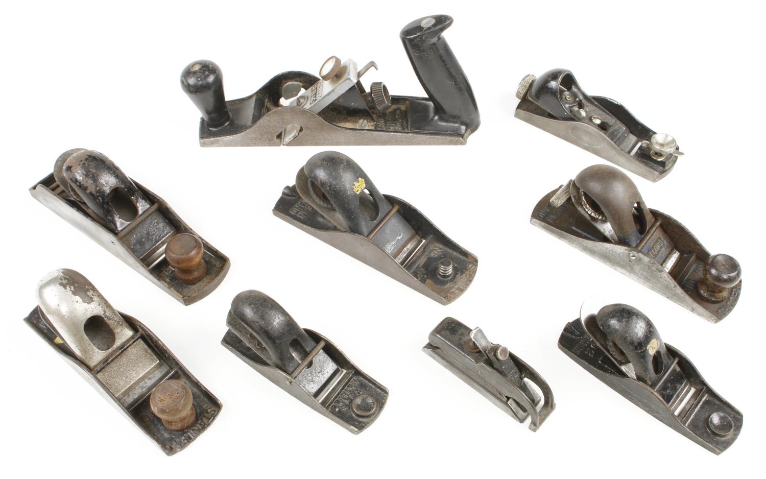 Eight STANLEY block planes G