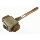 A brass headed mallet with wood inserts G