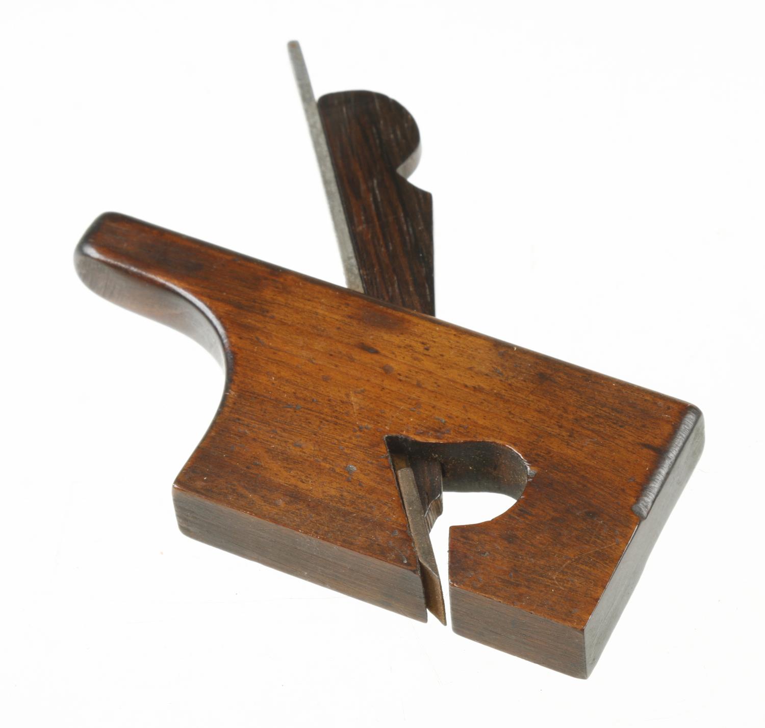 A super quality miniature beech tailed rebate plane 2" x 3/8" F