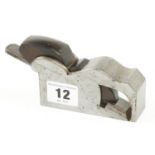 A 1 1/8" steel bullnose plane by MUSGRAVE with orig iron with engraving to one side F G Twist G+