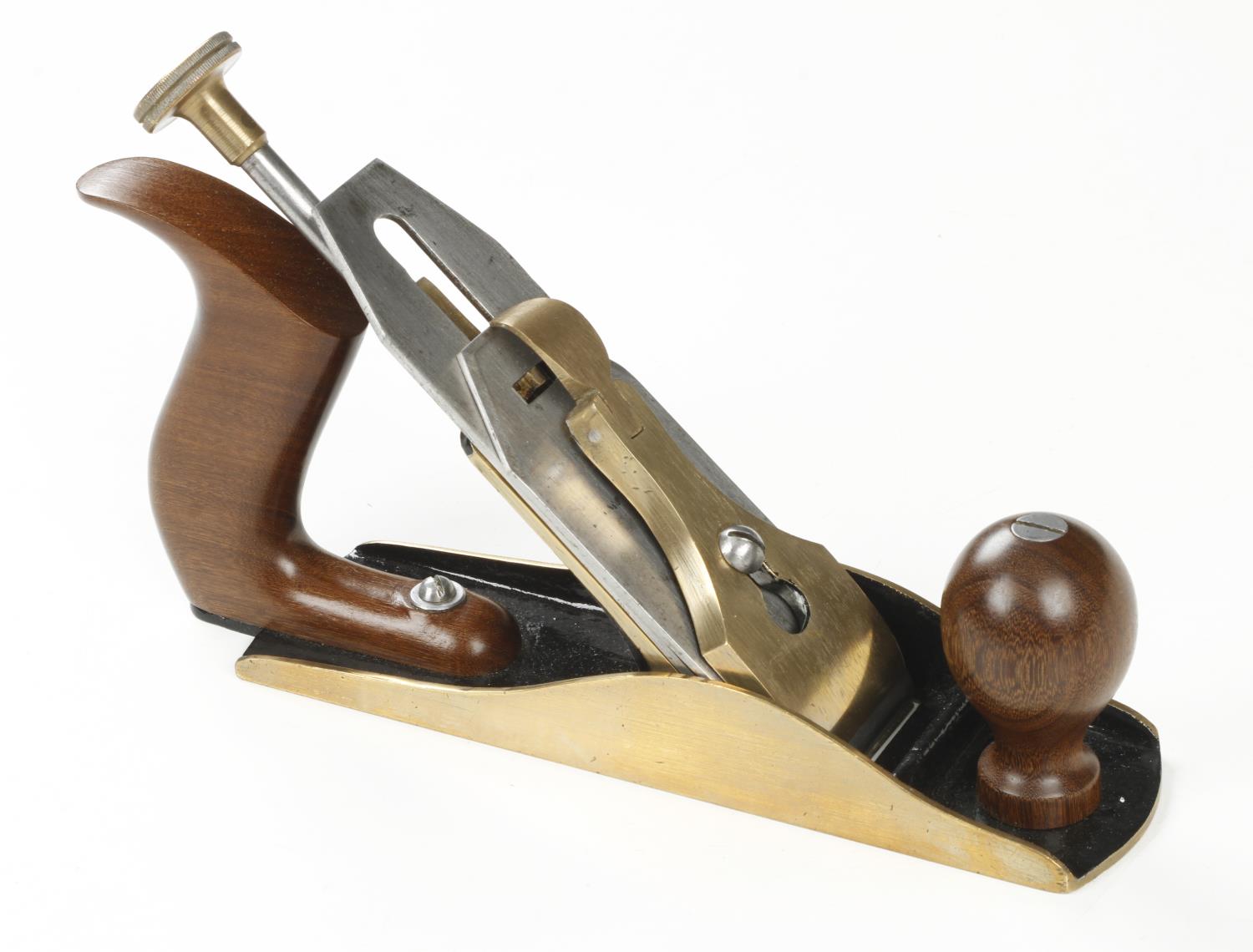 A hardly used adjustable brass smoother by GTL but unmarked with rosewood fittings F - Image 2 of 3