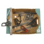 Various engineer's squares for spares G-