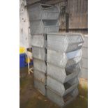 Quantity of Lager Fix galvanised storage bins