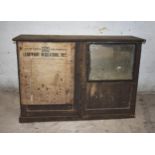 A wooden cupboard with shelves