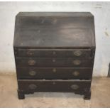 An antique oak desk