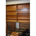 A glazed display unit 7'4" x 8' x 14" with sliding doors and adjustable shelves