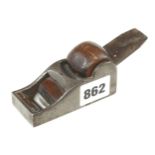 A steel chariot plane 3 7/8" x 1 1/2" with chamfered steel bar G+