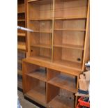A glazed display unit 4' x 6' x 20" with adjustable shelves