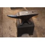 A blacksmith's anvil on stand