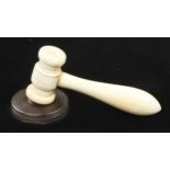 An ivory gavel with ebony striking block G++