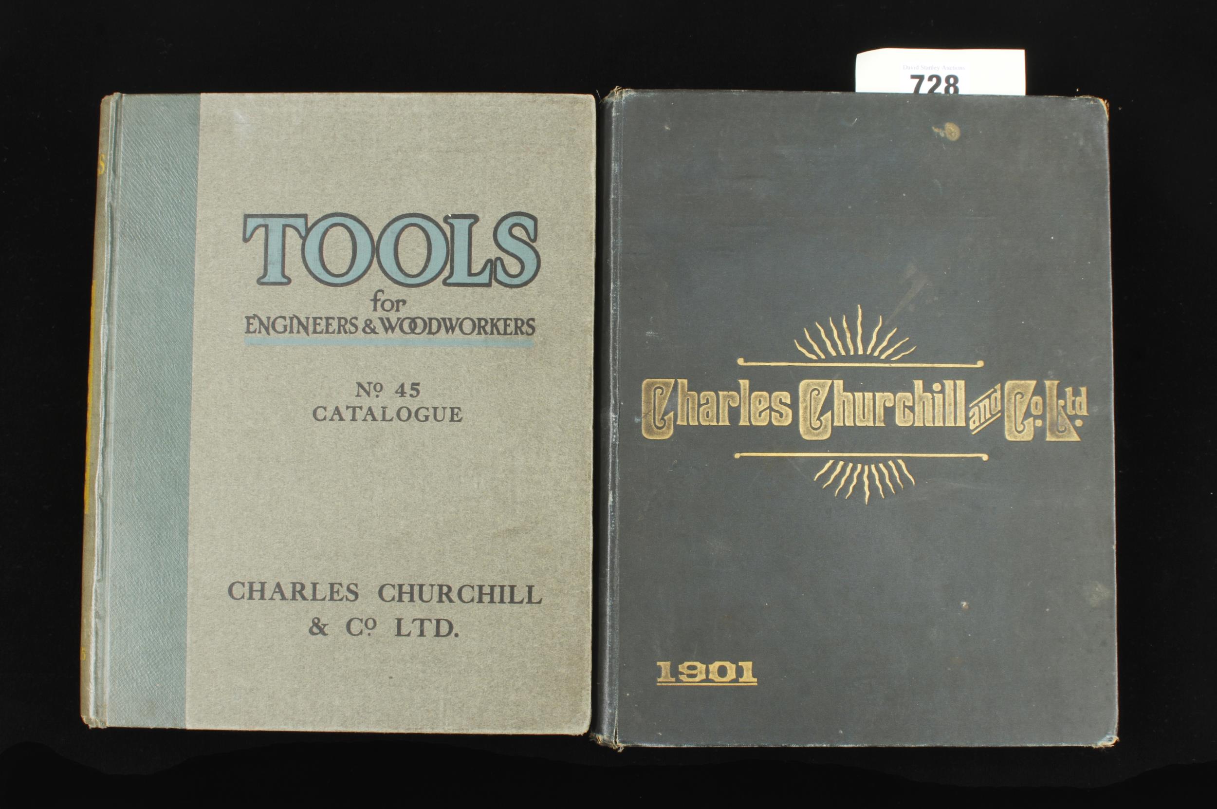 Charles Churchill; 1901 Ill cat with prices, woodworking and engineering machinery 368pp and another