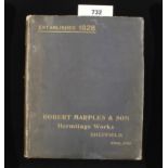 Robert Marples; c1920 Ill cat with prices General Hardware 270pp some tears to spine G