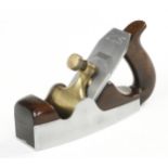 A d/t steel SPIERS No 7 coffin smoother with open handle and orig 2 1/4" Stewart Spiers iron G++
