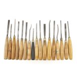 23 chisels and gouges by MARPLES G+