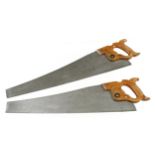 A pair of saws by TYZACK TURNER Sheffield 6 & 8 TPI G+