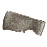 A large French axe head with spike stamped VDP with 5" edge, pitted G