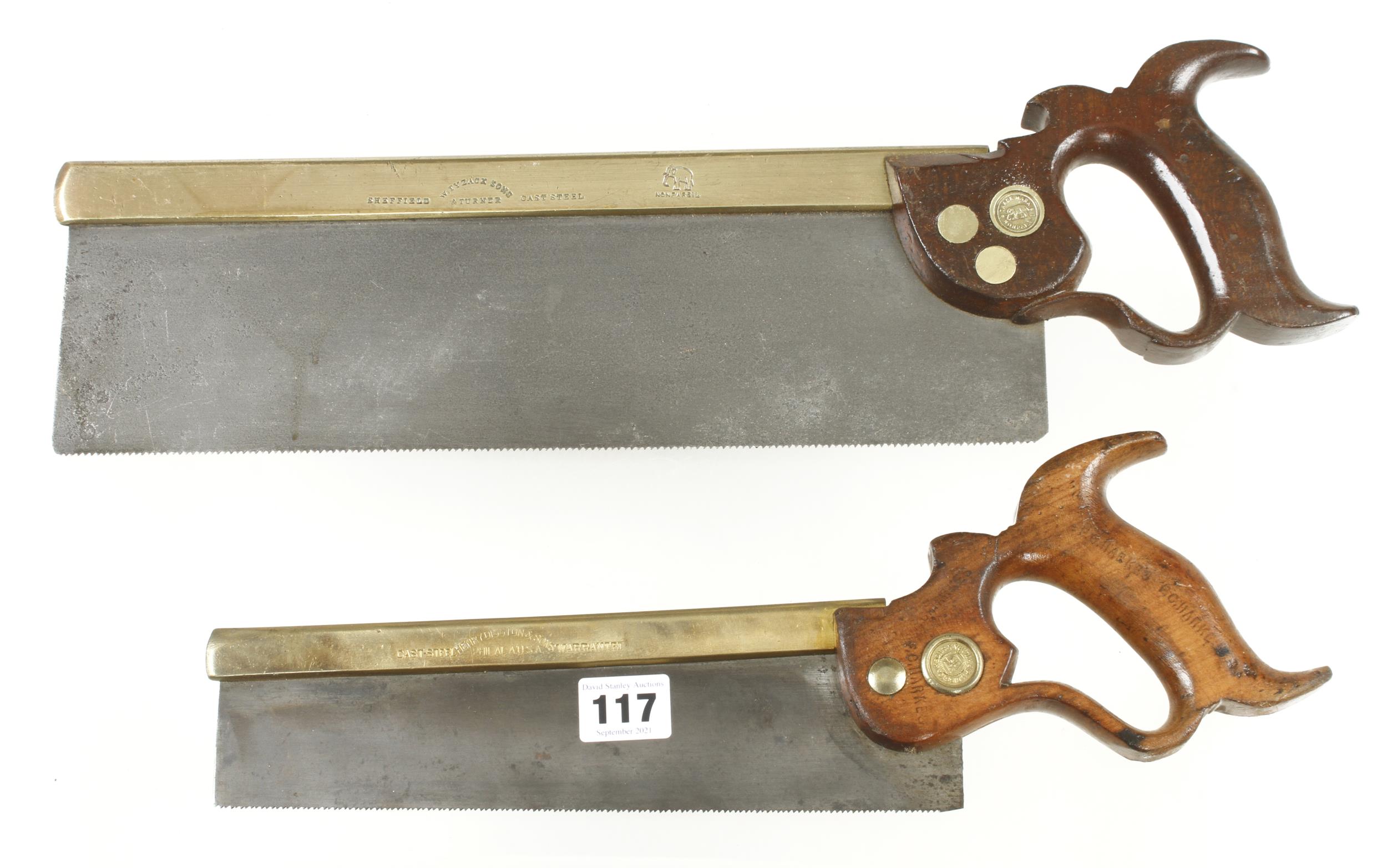 B/B tenon and dovetail saws by DISSTON and TYZACK G+