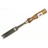 A 1 1/2" bevel edge chisel by MARPLES with boxwood handle G+