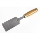 A heavy 2 1/2" firmer chisel by MARPLES with boxwood handle G++