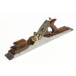 A 22 1/2" d/t steel NORRIS A1 jointer with rosewood infill and handle stamped Patent Adjustable on