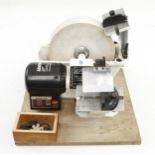 An AXMINSTER wet/dry plane iron and chisel grinder with 10" wheel, Pat tested G+