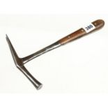 An upholsterer's hammer with scaled rosewood handle by ROBERTS G+