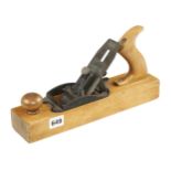 A STANLEY Liberty Bell jack plane with orig iron, side slightly altered G++