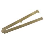 A 2' two fold brass rule by RABONE with decorative hinge F