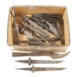Quantity of unhandled mortice and other chisels G