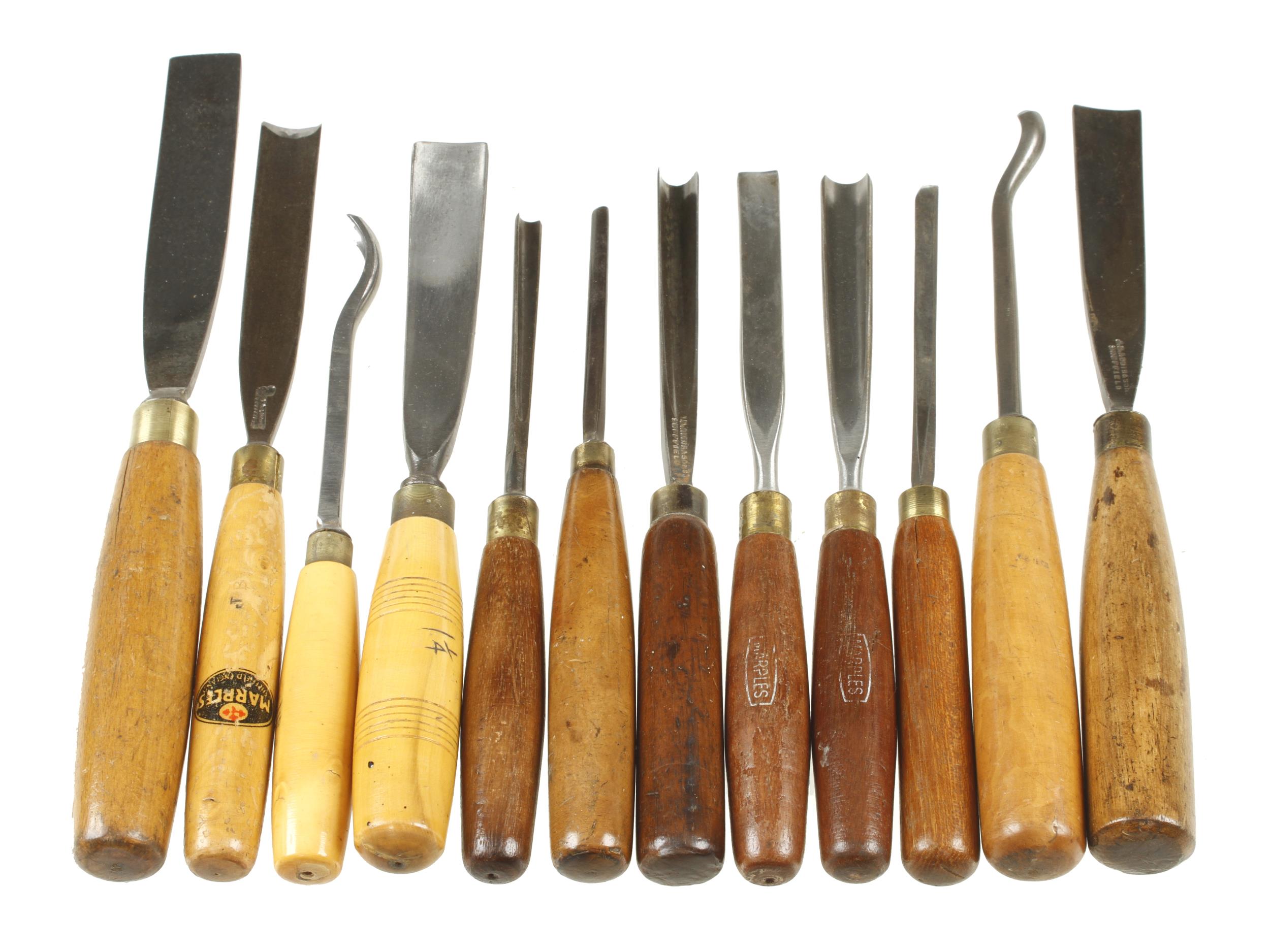 12 carving gouges G+