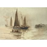 William Samuel PARKYN (1875-1949) Gorleston-on-Sea Watercolour Signed 25 x 34