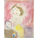 Dora HOLZHANDLER (1928-2015)Dressing RoomPastel on paper Signed and dated '92Paper size 40.5 x 32cm