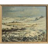 WEBB Oil on board Winter landscape '54 Signed 40 x 50cmCondition report: Would benefit from a