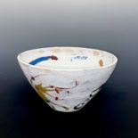 Simeon STAFFORD (1956)Dancing & Skipping A painted bowl SignedHeight 9cm, diameter 17cm