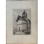 John Sell CotmanEtchingWest End of Braysworth Church, Suffolk, 181131x22.5cmTogether with a