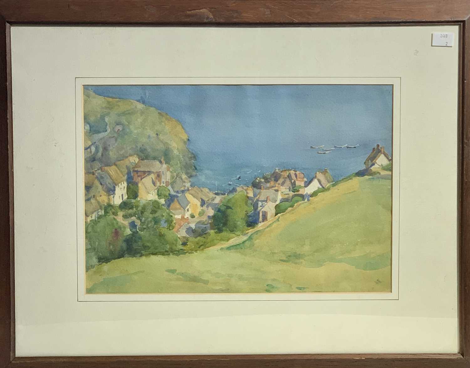 Cadgwith Cove Watercolour Purchased from the Estate of Leonard Casley 26 x 38cm - Image 2 of 3