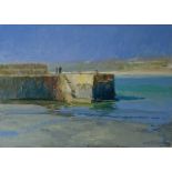 Neil PINKETT (1958) Harbour Wall, St Michaels Mount Oil on board Signed 30 x 42cm View the Virtual