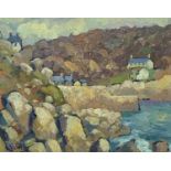 Bob VIGG (1932-2001) Lamorna Oil on Board 21 x 26cm