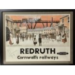 Vic Millington An imaginary poster design "Redruth. Cornwall's Railways" Watercolour of West
